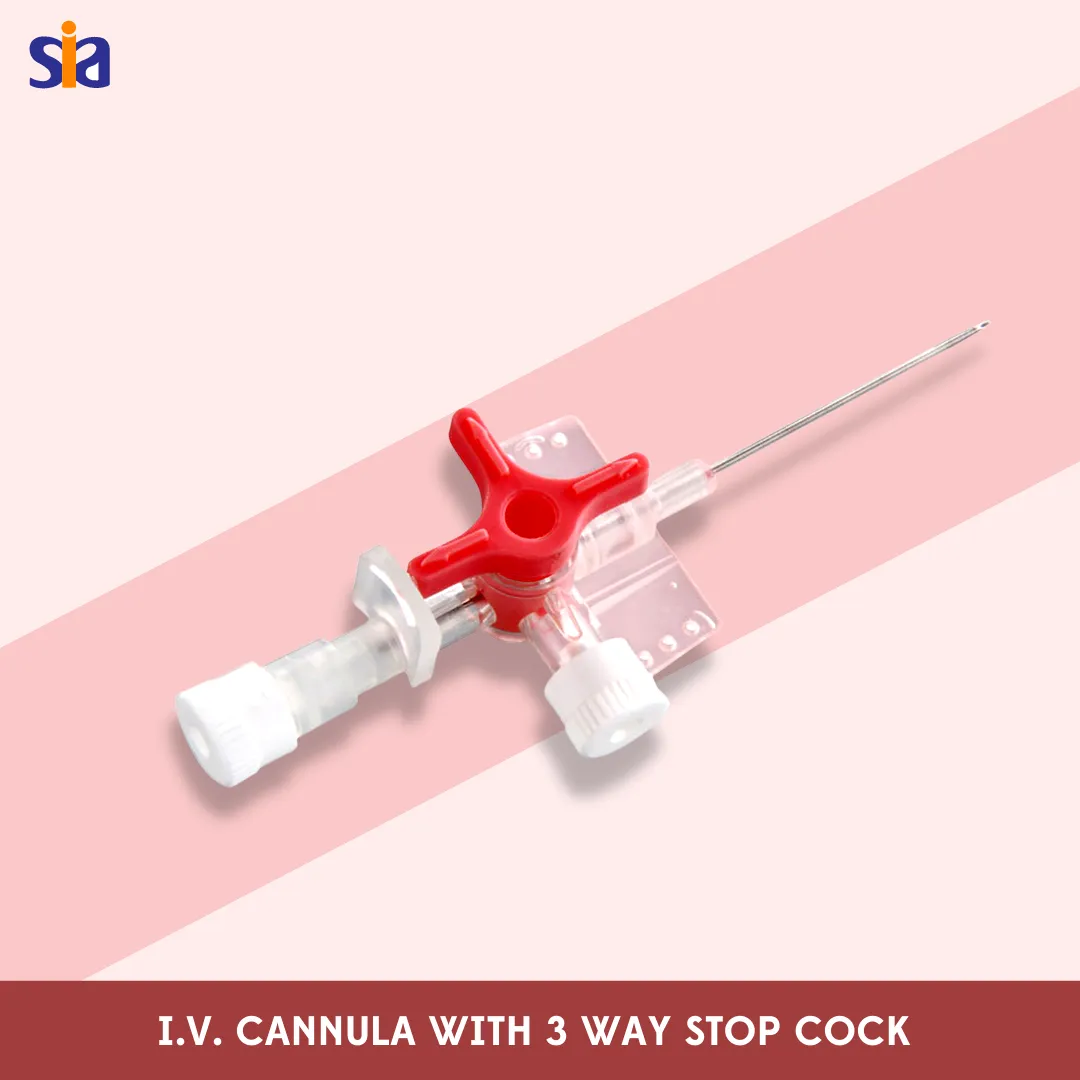 I.V. Cannula with 3 Way Stop Cock