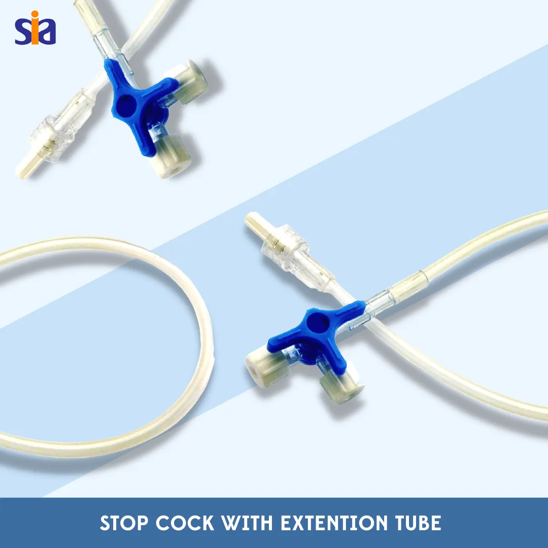 3 Way Stop Cock with and without Extention Tube