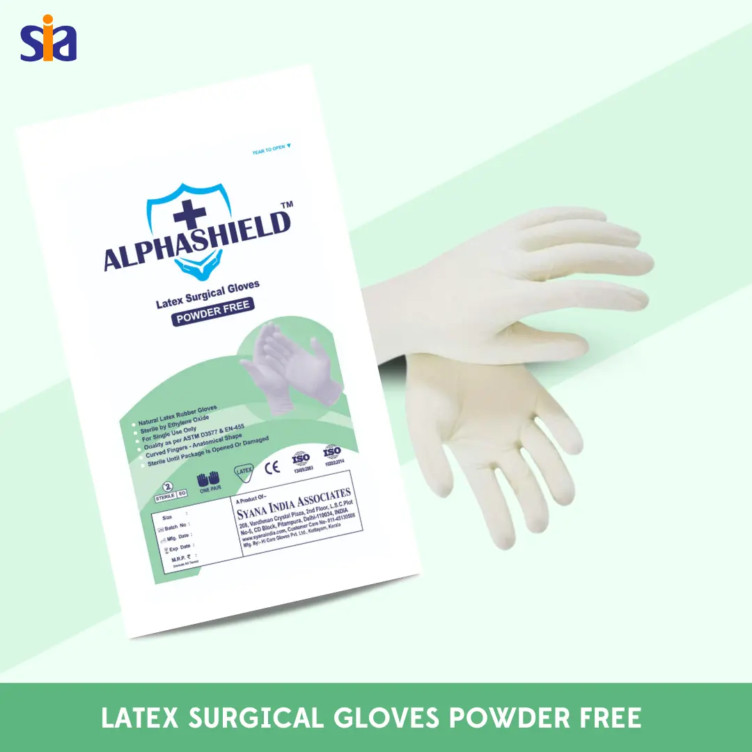 latex Surgical Gloves Powder Free