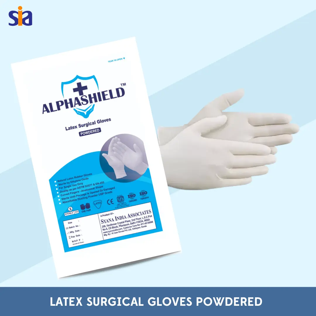 latex Surgical Gloves Powdered